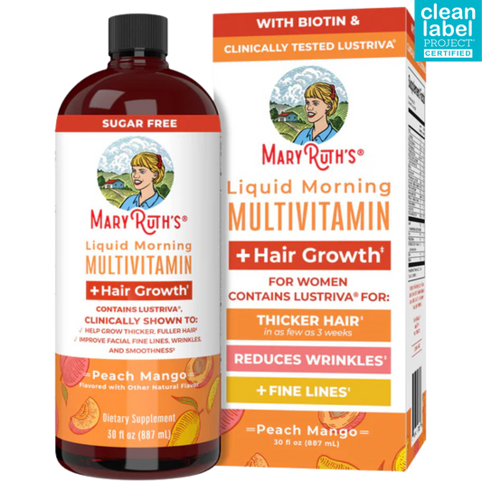 Multivitaminico - Mango Melocotón - Mary Ruth's x 887ml